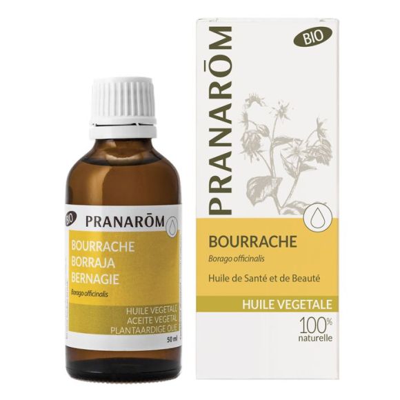Huile végétale BIO de bourrache Pranarôm - flacon de 50 ml