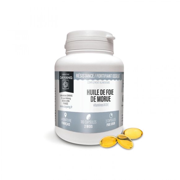 Huile de foie de morue Dayang - boîte de 180 capsules