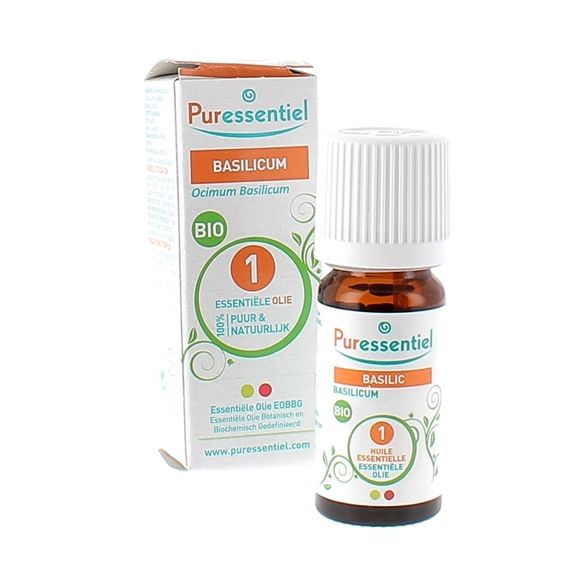 Huile essentielle Basilic bio Puressentiel - flacon de 5 ml