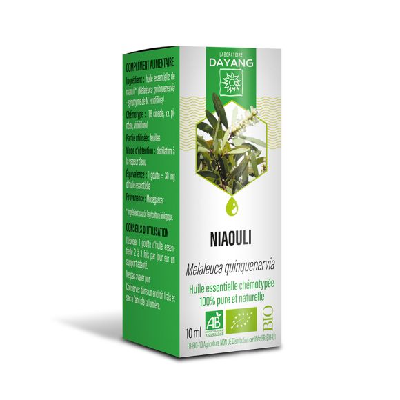 Huile essentielle Niaouli bio Dayang - flacon de 10 ml
