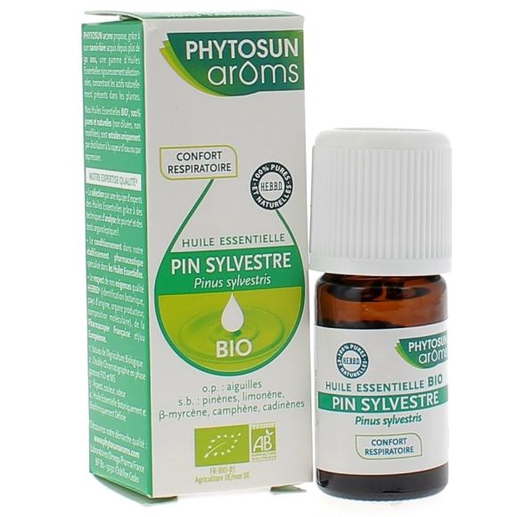 Huile essentielle Pin sylvestre BIO Phytosun Arôms - Flacon de 5 ml