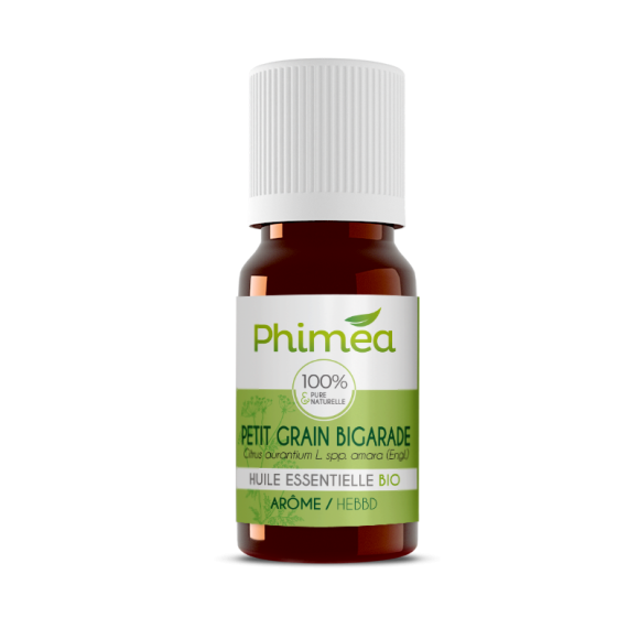 Huile essentielle de Petit grain bigaradier BIO Phimea - flacon de 10 ml