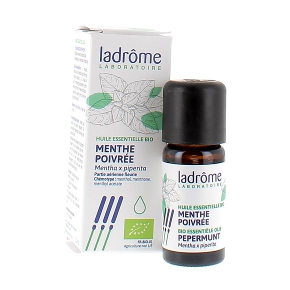 Huile essentielle de menthe poivrée Bio Ladrôme - flacon de 10 ml