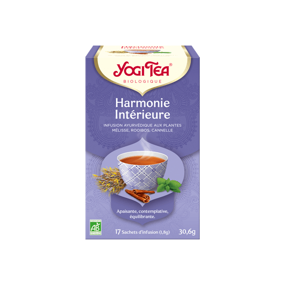 Infusion ayurvédique Harmonie Intérieure Yogi Tea - boîte de 17 sachets