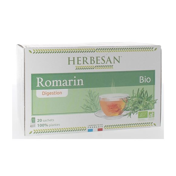 Infusion romarin digestion Bio Herbesan - boîte 20 sachets