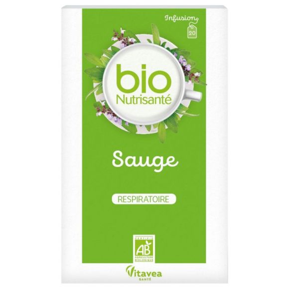 Infusion sauge respiratoire bio Vitavea - boîte de 20 sachets