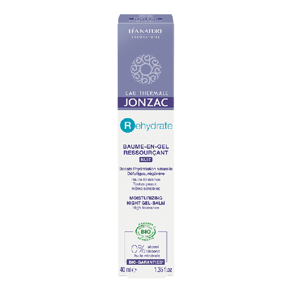 Jonzac rehydrate+ baume en gel ressourçant nuit Léa Nature - flacon 40 ml