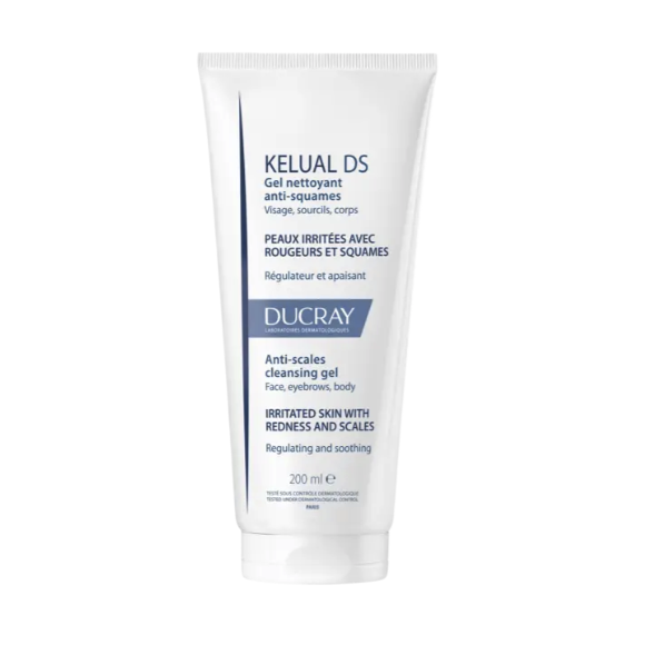 Kelual DS gel nettoyant anti-squames Ducray - tube de 200 ml