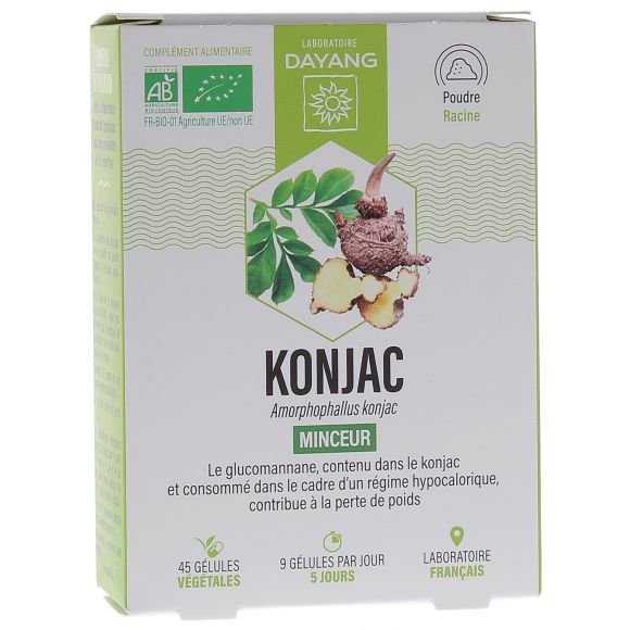 Konjac minceur bio Dayang - boîte de 45 gélules