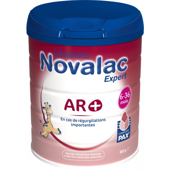 Lait anti-régurgitation 2ème âge AR+ 6-36 mois Novalac - pot de 800g