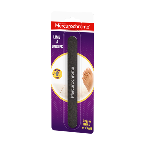 Lime à ongles Mercurochrome - une lime