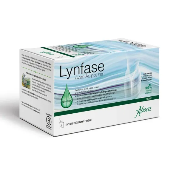 Lynfase métabolisme tisane Aboca - boite de 20 sachets