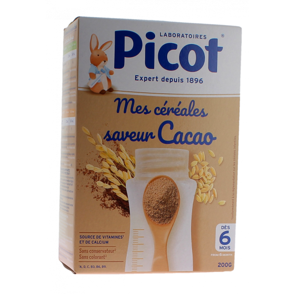 Mes céréales saveur cacao Picot - boite de 200g
