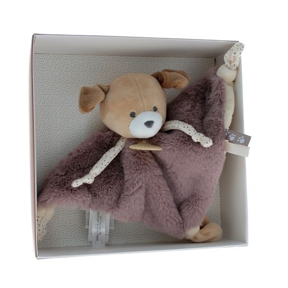 Mini doudou chien Doudou et compagnie - boîte avec doudou de 20 cm