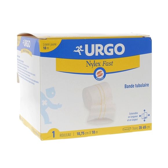 Nylex fast jaune Bande tubulaire Urgo - bande de 10,75cm x 10m