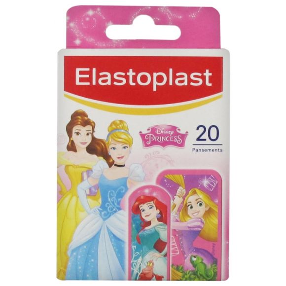 Pansements Kids Princesses Disney Elastoplast - boîte de 20 pansements