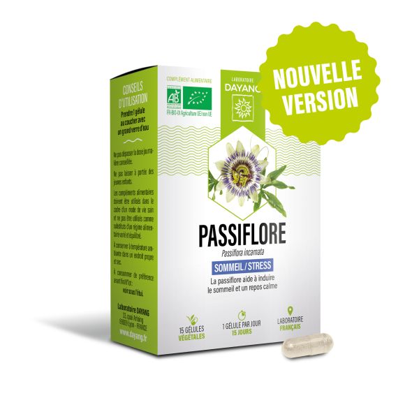 Passiflore bio sommeil stress Dayang - boîte de 15 gélules