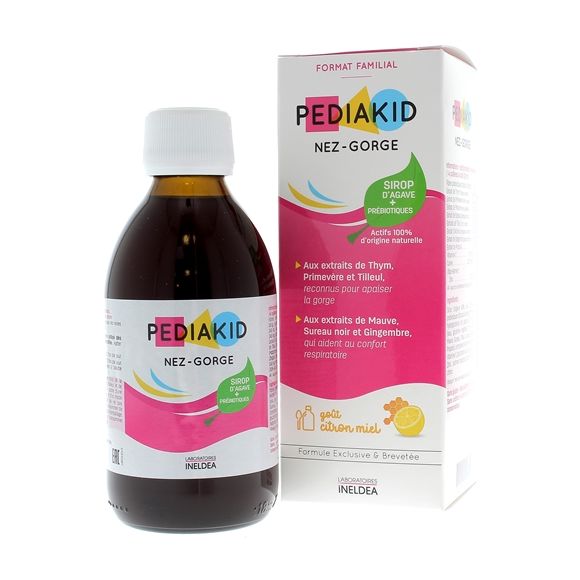Pediakid nez-gorge goût miel citron - flacon de 250 ml