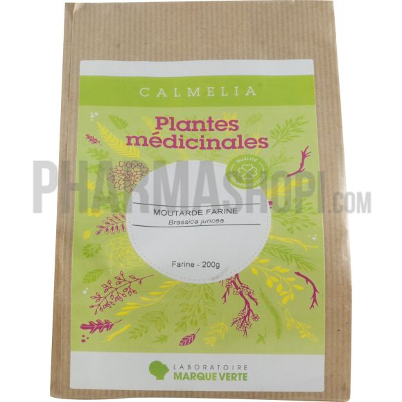 Plantes conditionnées farine de Moutarde Marque verte - boîte de 200 g