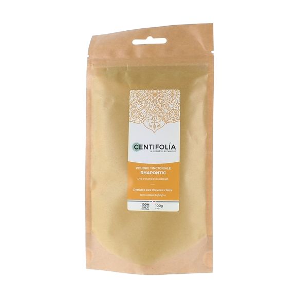 Poudre tinctoriale Rhapontic pour cheveux clairs Centifolia - paquet de 100 g