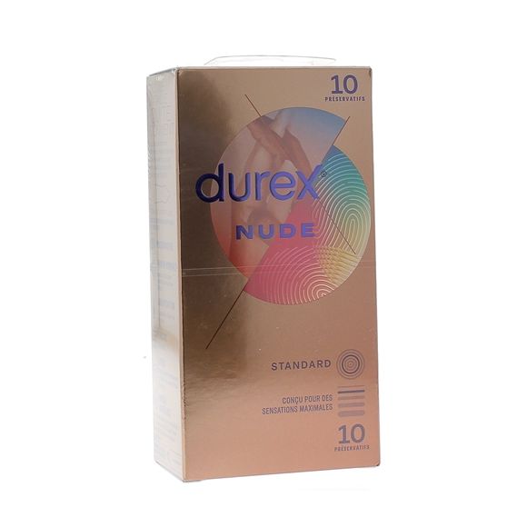 Préservatifs Nude Durex - boîte de 10 préservatifs