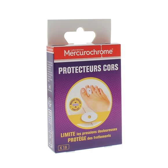 Protecteurs cors Mercurochrome - boite de 18 protecteurs