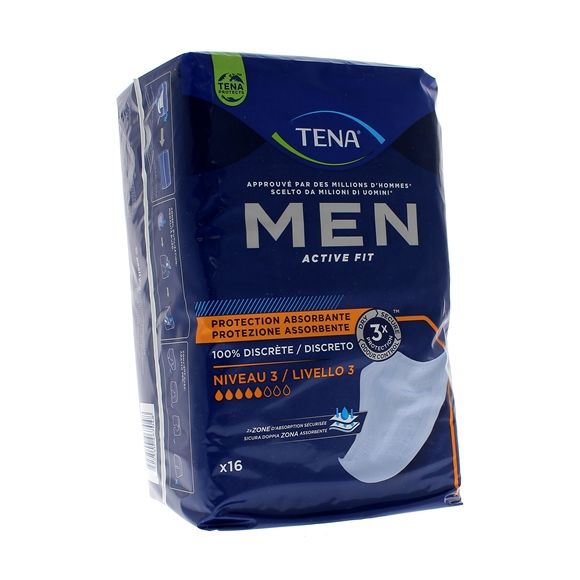 Protection absorbantes Men niveau 3 taille 46-56 Tena - 16 protections