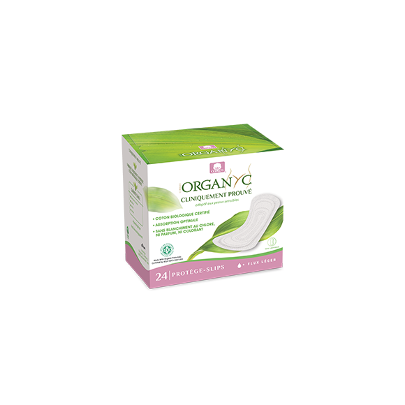 Protège-slip extra fin pocket bio Organyc - boite de 24 protèges-slips