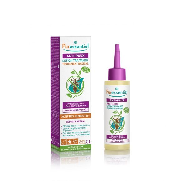 Lotion traitante anti-poux Puressentiel - flacon de 100 ml