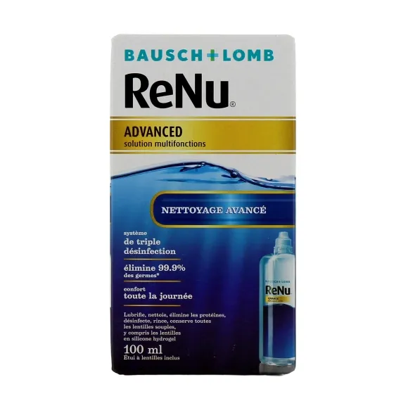 ReNu Advanced Solution lentilles multifonctions Bausch Lomb - flacon de 100 ml