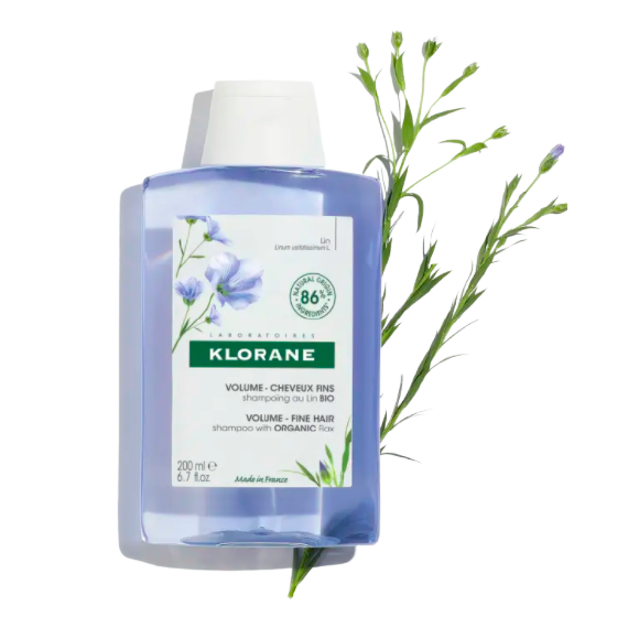 Shampoing volume au lin bio Klorane - flacon de 200ml