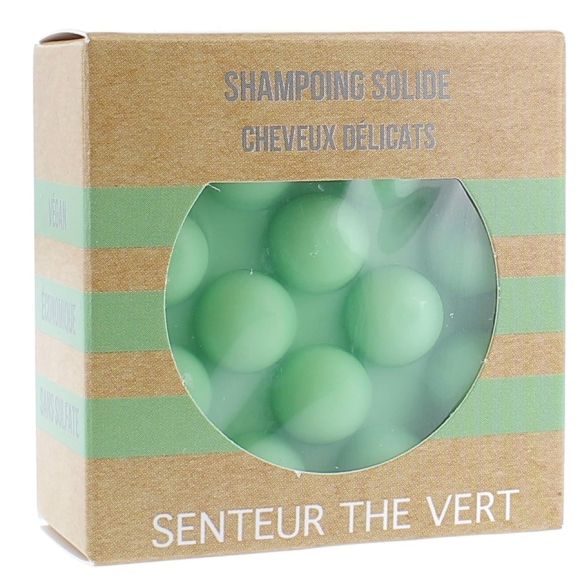 Shampooing Solide Cheveux Délicats Senteur Thé Vert Valdispharm - Pain solide de 55 g
