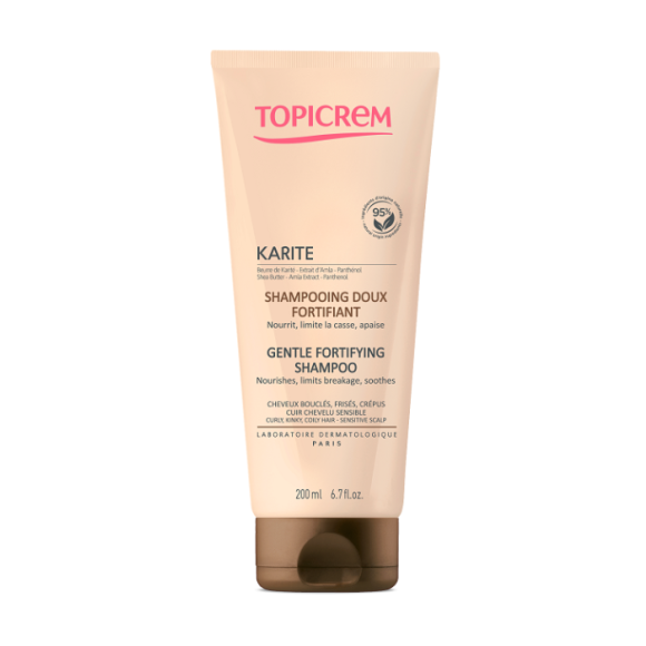 Karité shampooing doux fortifiant Topicrem - tube de 200 ml