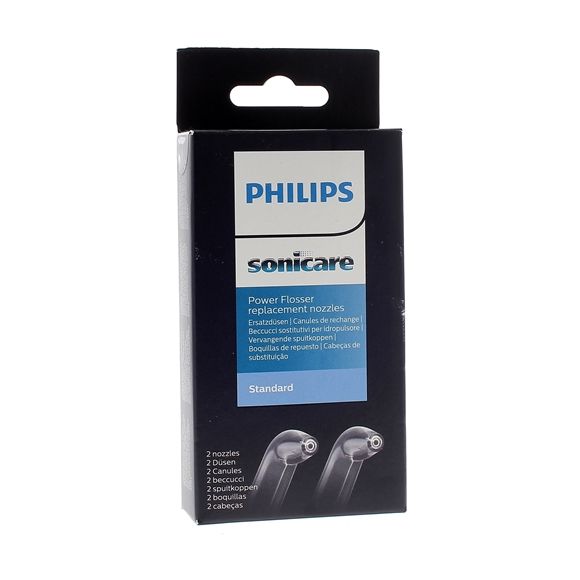 Sonicare Canule standard pour hydropulseur Power Flosser Philips - boîte de 2 canules de rechange