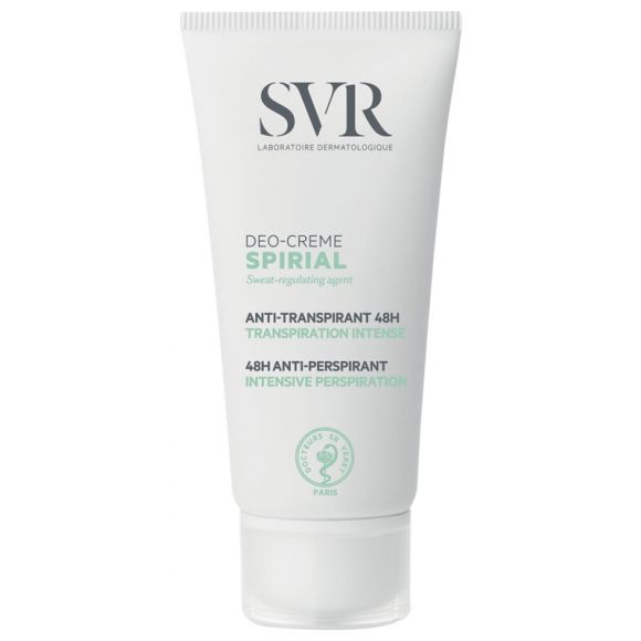 Spirial crème déodorant anti-transpirant intense 48h SVR - tube de 50 ml