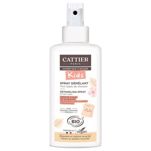 Spray Kids démêlant Parfum Fleur de guimauve bio Cattier - spray de 200 ml