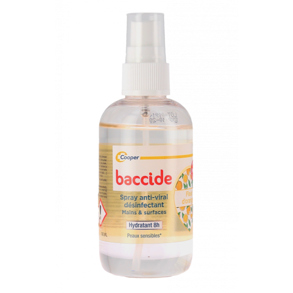 Spray anti-viral désinfectant mains & surfaces fleur d'oranger Baccide - spray de 100ml