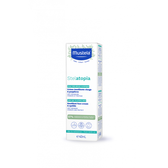 Stelatopia Crème émolliente visage Mustela - tube de 40 ml