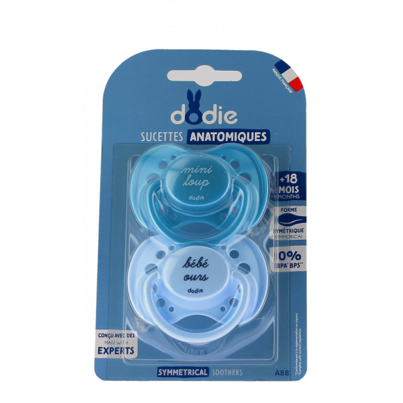 Sucette anatomique 18 mois et plus Dodie - 2 sucettes