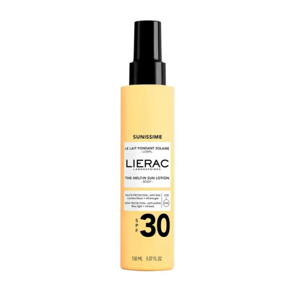 Sunissime lait fondant solaire SPF30 corps Lierac - spray de 150ml