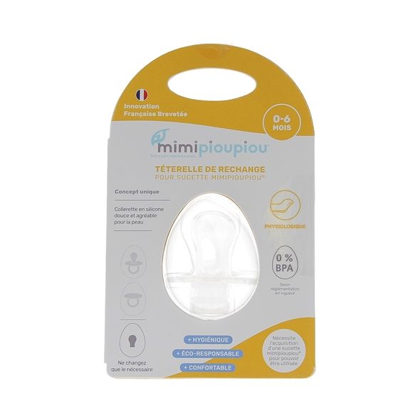Téterelle physiologique adaptable 0-6 mois Mimipioupiou - une téterelle