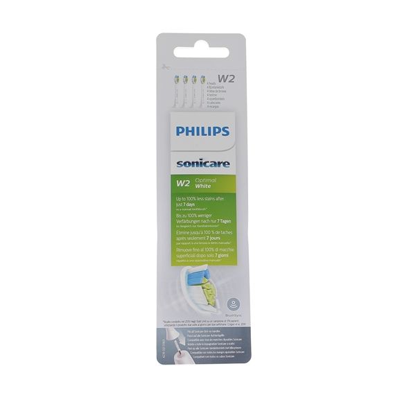 Têtes de brosse W2 Optimal White HX6064 Sonicare Philips - boîte de 4 têtes de brosse