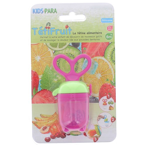 TétiFruit Tétine Alimentaire Kids Para - 1 tétine de couleur rose