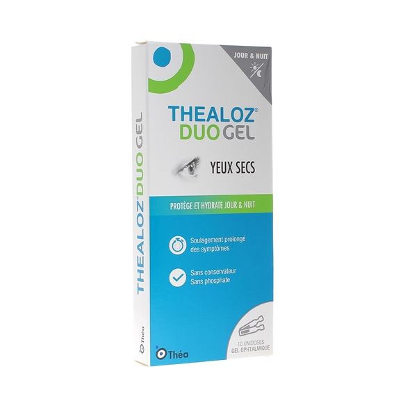 Thealoz duo Gel yeux secs Théa - boîte de 10 unidoses