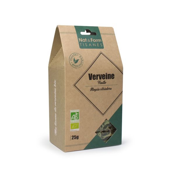 Tisane Feuille de Verveine Bio Détente Nat & Form - sachet de 25 g