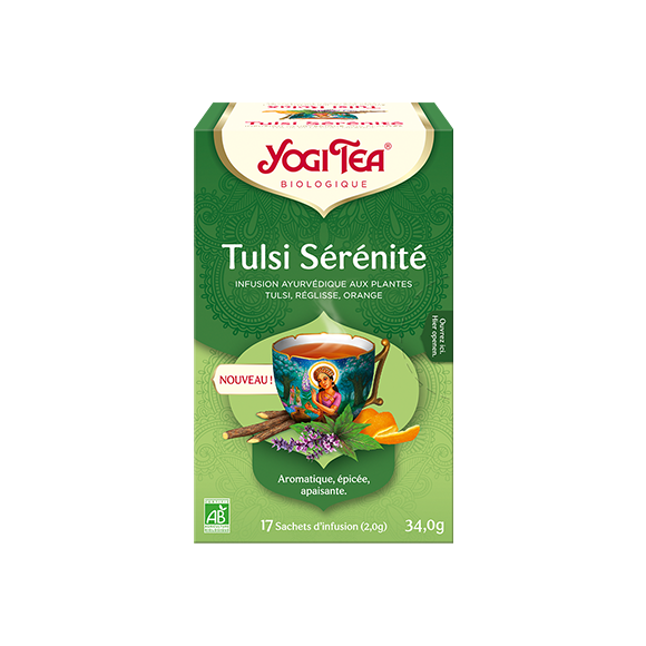 Tulsi Sérénité infusion bio Yogi Tea - boîte de 17 sachets