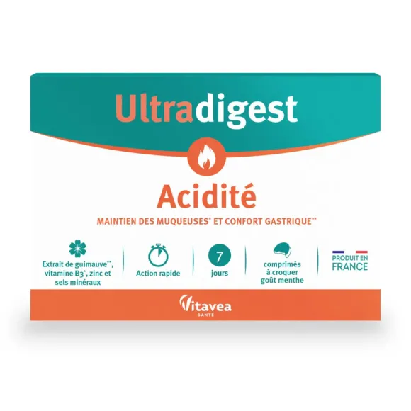 Ultradigest acidité Vitavea - boite de 14 comprimés