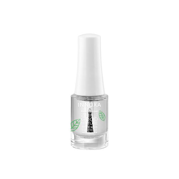 Vernis à ongles incolore 2 en 1 base top coat Innoxa - flacon de 5 ml