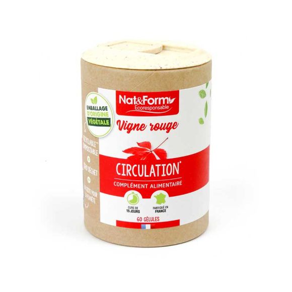 Vigne rouge Ecoresponsable Nat&Form - Boite de 60 gélules