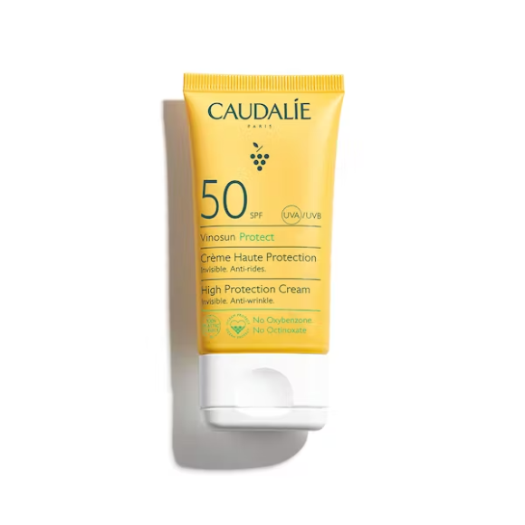 Crème solaire très haute protection SPF50+ Caudalie - tube de 50ml